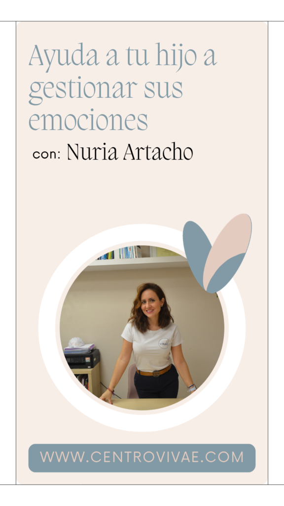 Nuria Artacho Psicología infantil en Fuengirola. Centro Vivae ofrece terapia especializada para la gestión de rabietas, ansiedad y desarrollo emocional en niños.