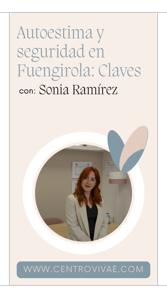 Profesional psicología en Consulta en Centro Vivae orientada a mejorar la autoestima y seguridad en fuengirola.